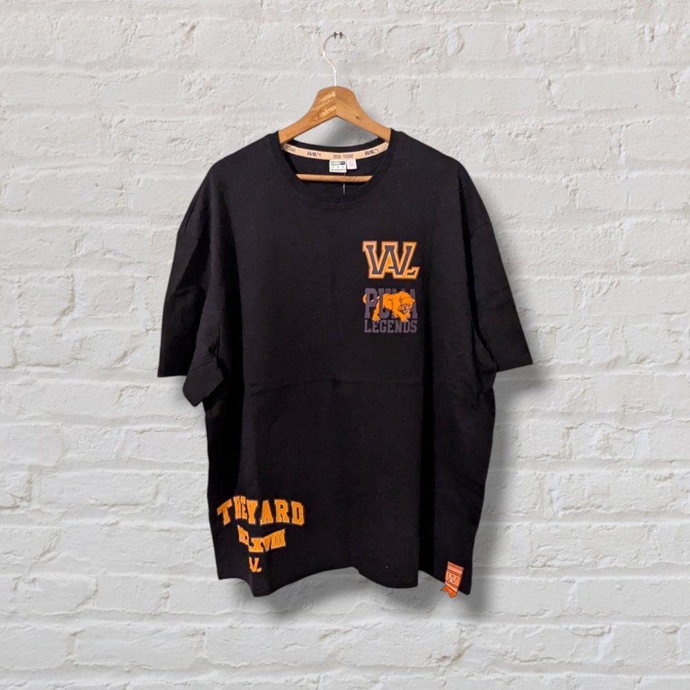 Men's NWT Puma Legends| The Yard MCMLXVIII | Short Sleeve T-shirt  Blk Sz Large